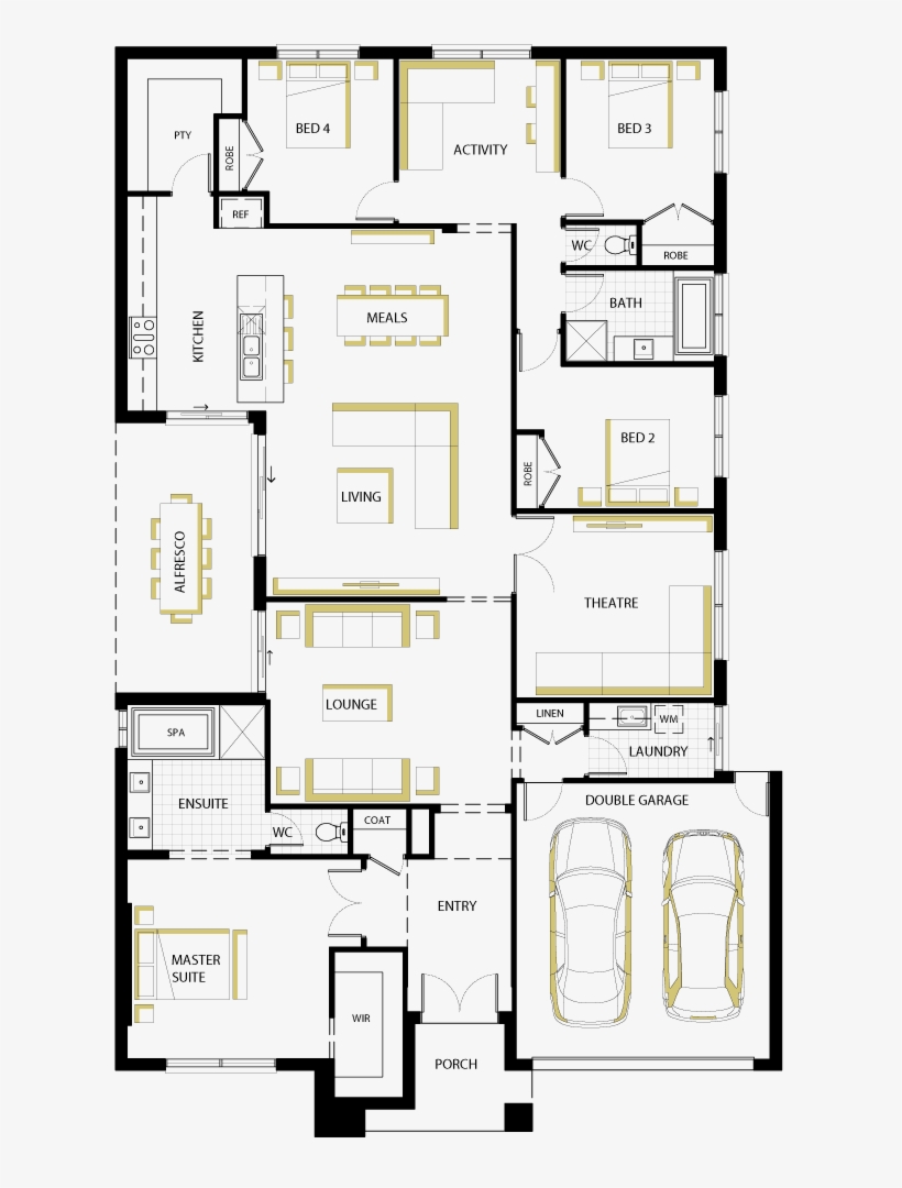 Floorplan Dislike Location Of Master Suite - Indiana Carlisle Homes Floor Plans, transparent png #8602493