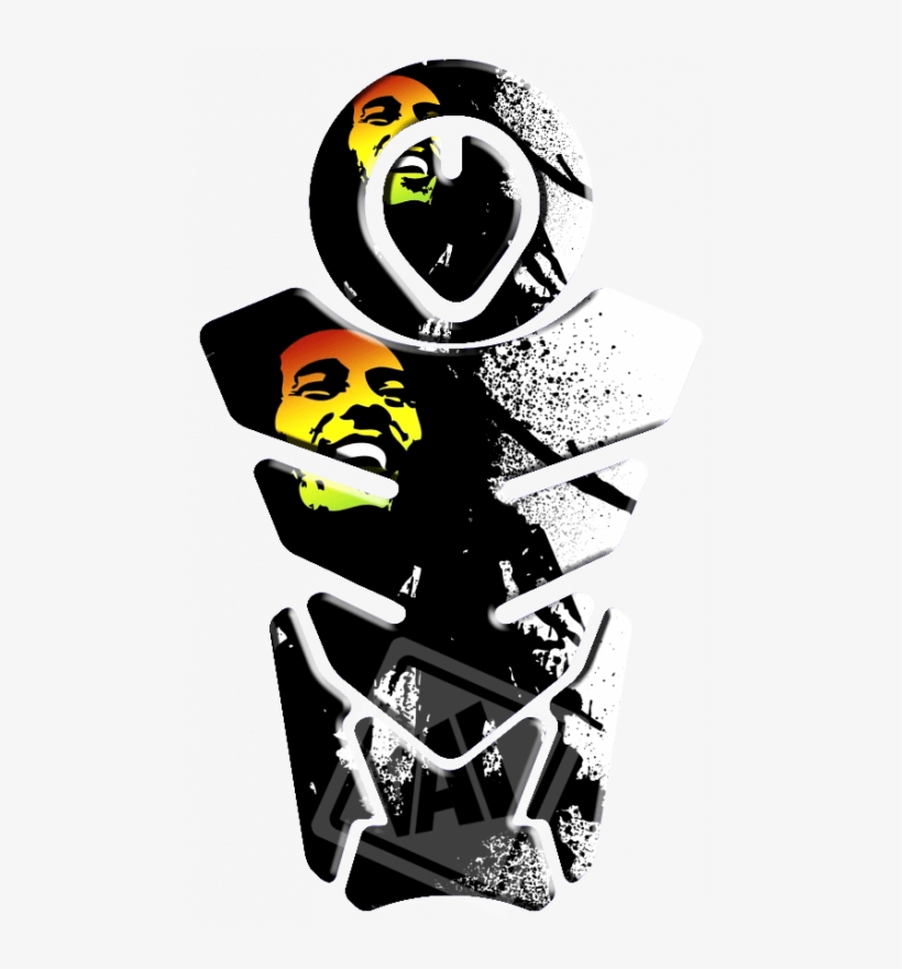 Adesivo Protetor De Tanque E Bocal Bob Marley - Bob Marley, transparent png #8602502