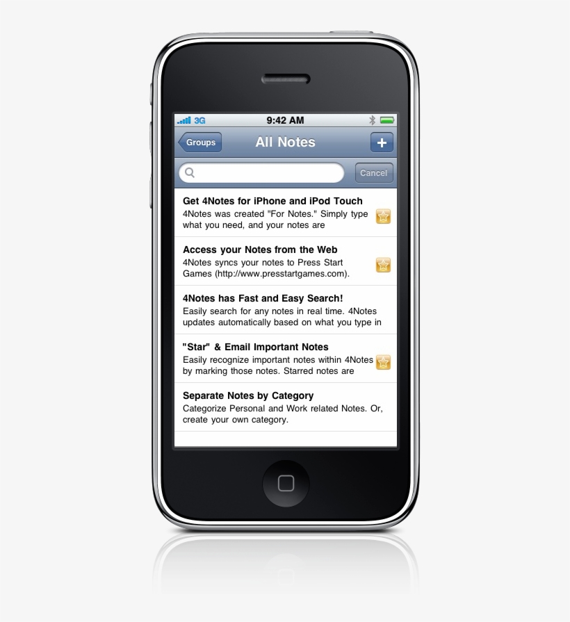 Press Start Releases 4notes - Iphone, transparent png #8602607