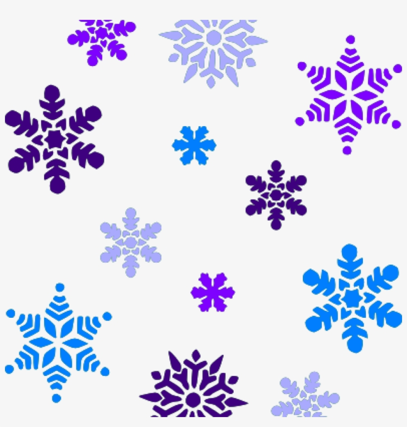 Clipart Snowflakes Free Snowflake Clipart Multi Blue - Snowflakes Black And White Png, transparent png #8603023