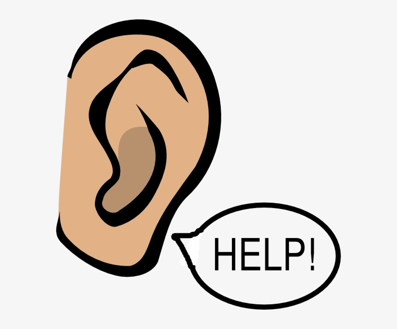 Two Ears Clip Art - Ear Pain Clip Art, transparent png #8603319