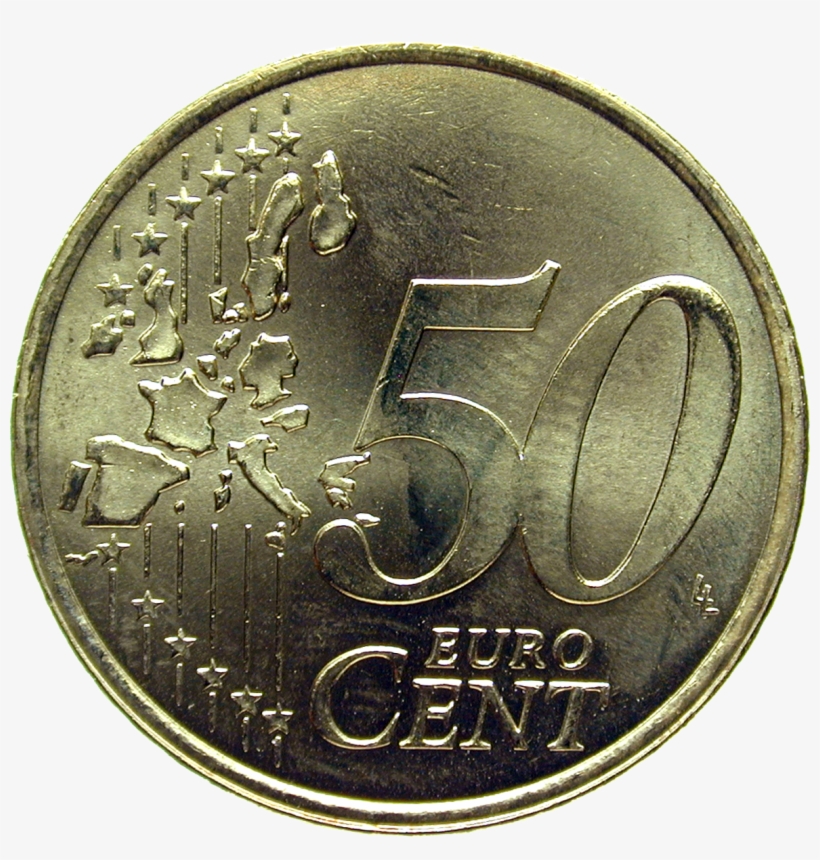 Republic Of France, 50 Euro Cent - Coin, transparent png #8603391