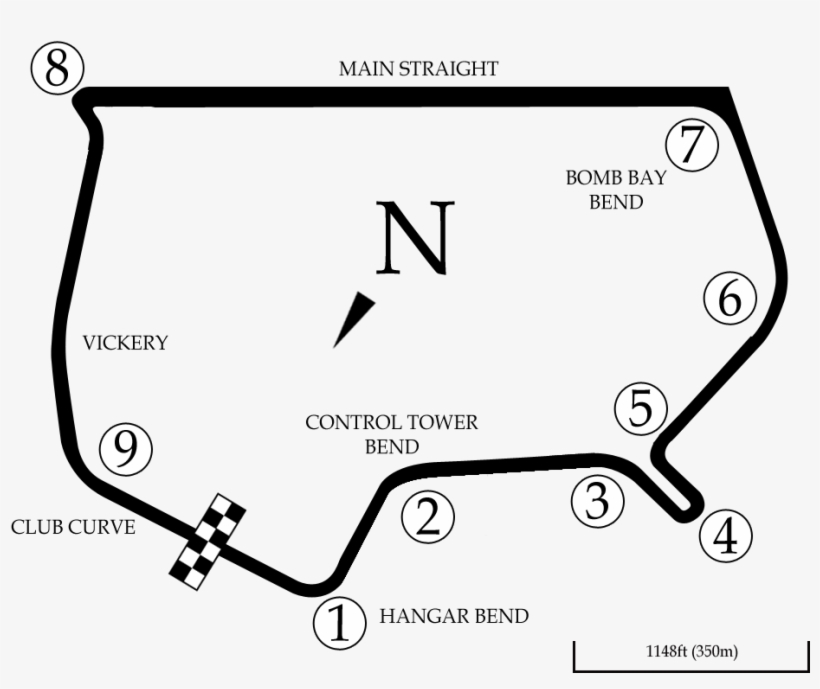 Wigram Airfield Circuit Map - Wigram Race Track, transparent png #8603981