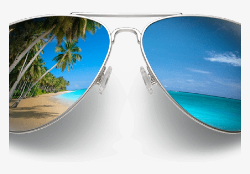 Mj Glasses Beach Reflection Sunglasses Free Transparent Png Download Pngkey