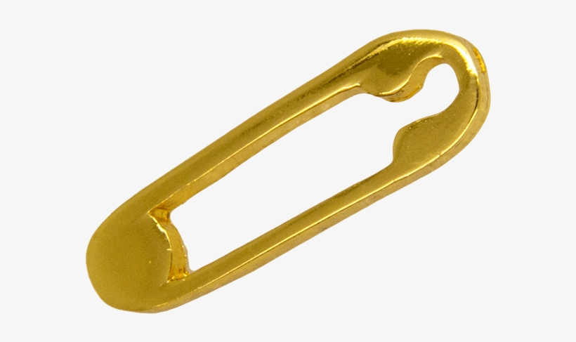 Safety Pin , Gold - Brass, transparent png #8604277