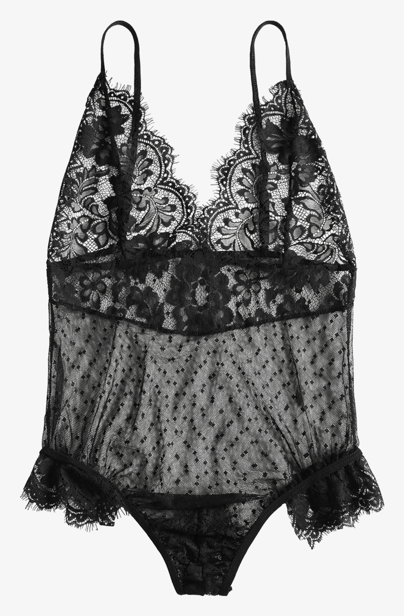 Wholesale Sheer Dotted Mesh Lingerie Bodysuit ,we Boost - Lingerie Top, transparent png #8604673