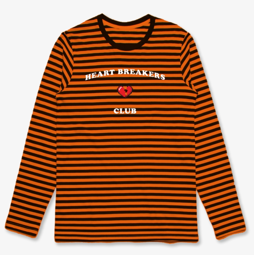 Heartbreak Club Striped Ls - Striped Long Sleeve Png, transparent png #8605161