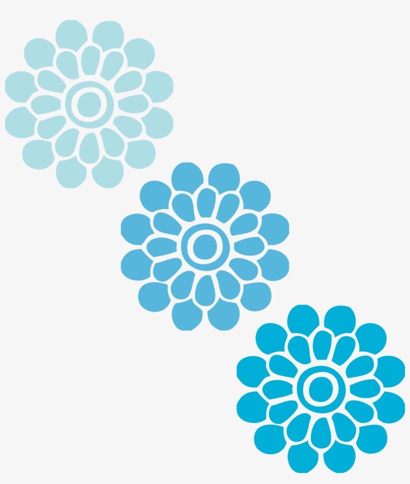 Wedding Flowers Png - Vector Blue Flowers Png, transparent png #8605190