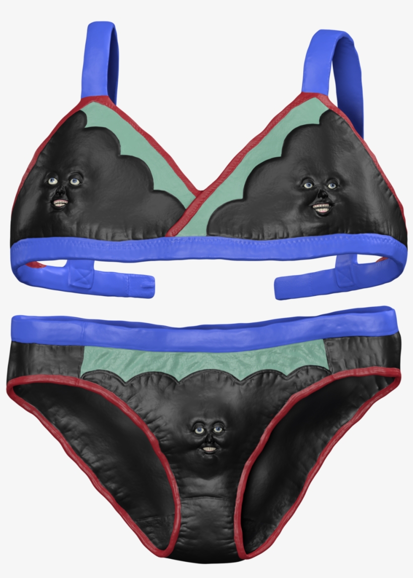 Moku-moku Cloud Bralette Set - Bikini, transparent png #8605269