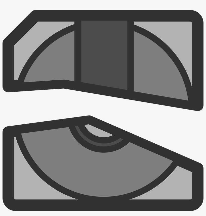 Broken Disc Parted Dvd Case Disc Case - Compact Disc, transparent png #8605430