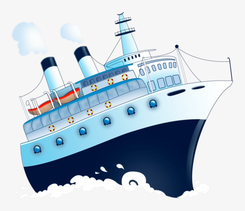 Cartoon Cruise Ship - Png Bateau, transparent png #8605545