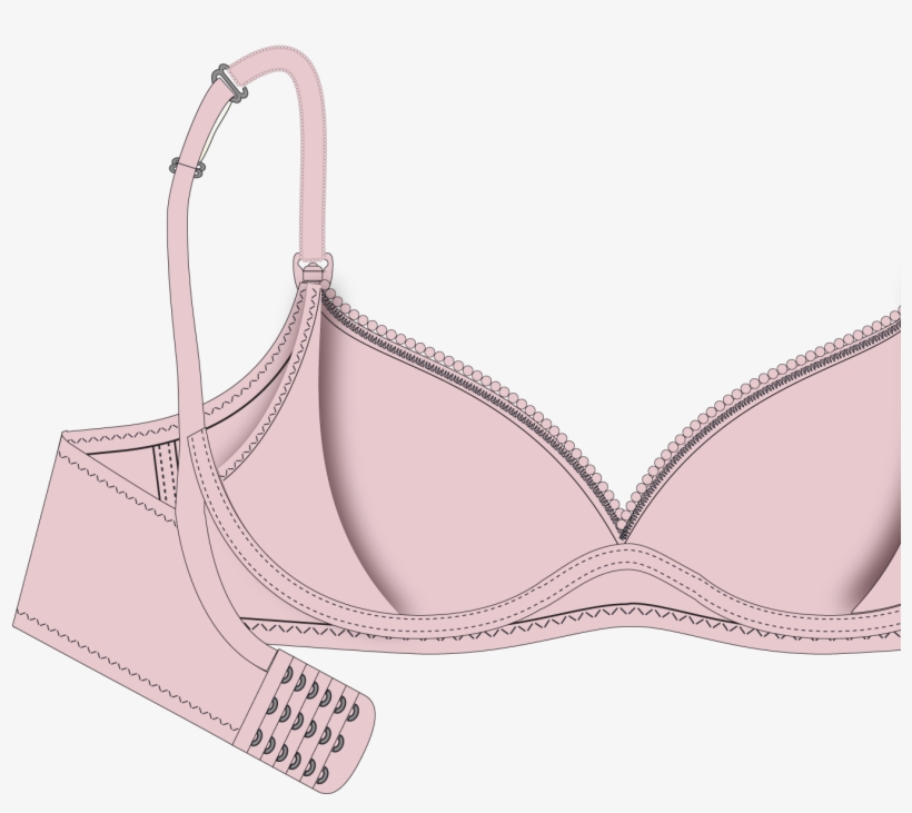 Cake Bra Mousse Rose - Brassiere, transparent png #8605848