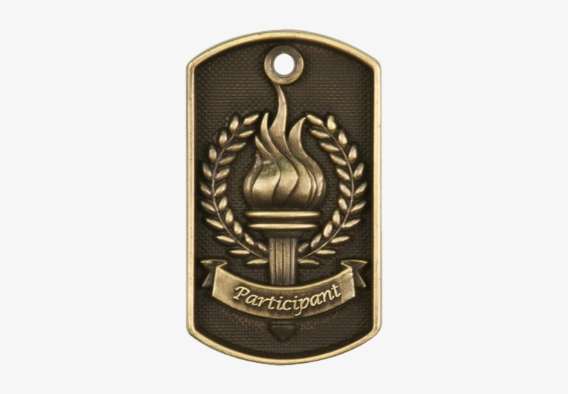 3d Antique Gold Dog Tags - Emblem, transparent png #8605969