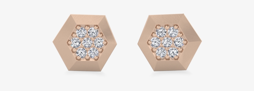 Lexi Hexagon Diamond Earrings - Earrings, transparent png #8606113
