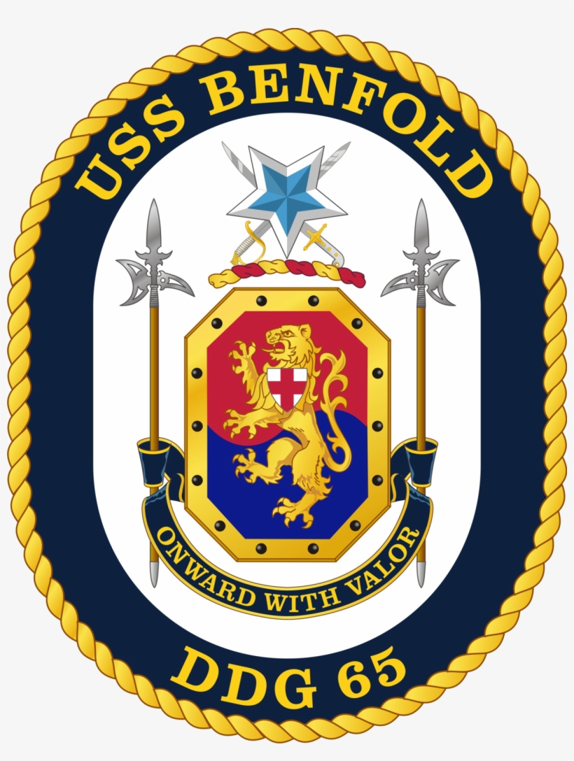 Wikipedia, The Free Encyclopedia Military Insignia, - Uss Benfold Crest, transparent png #8606248
