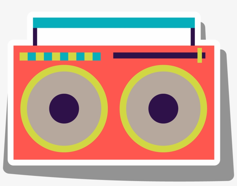 Clipart Royalty Free Stock Clip Art Cartoon Red Radio - Cartoon Images Of Tape Recorder, transparent png #8606435
