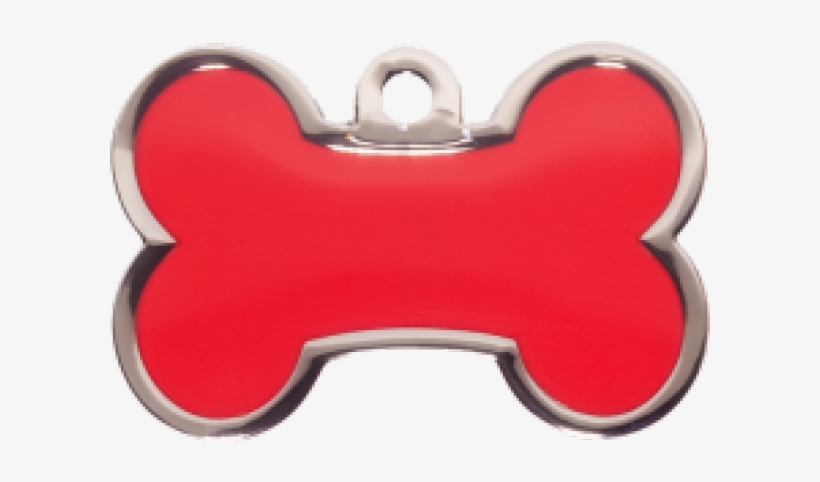 Red Bone 31x21mm Fashion Dog Tag By Bow Wow Meow - Flag, transparent png #8606669