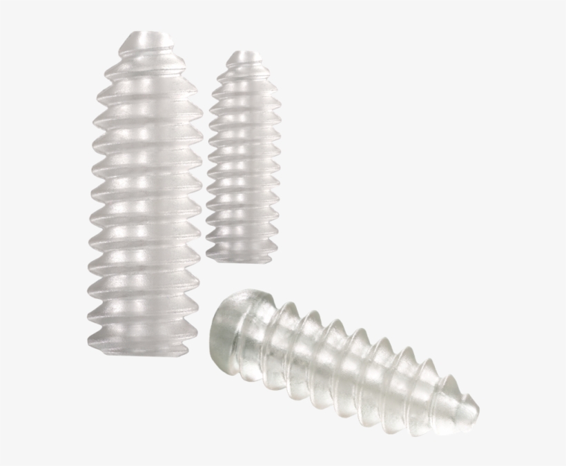 Bio Absorbable Flat Head Screws - Plastic, transparent png #8606951