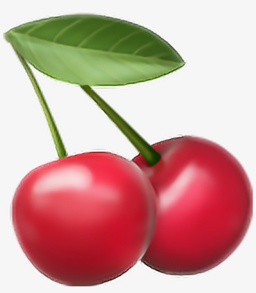 Frutas Sticker - Iphone Cherry Emoji Png, transparent png #8607260
