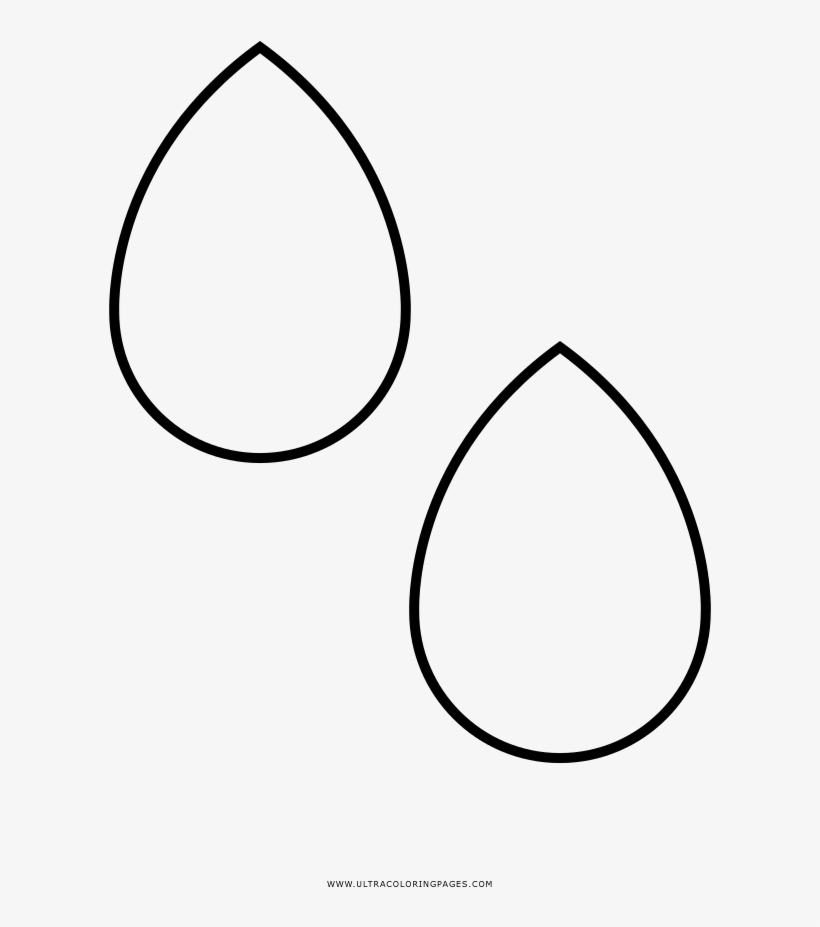 Lágrimas Página Para Colorear - Line Art, transparent png #8607674