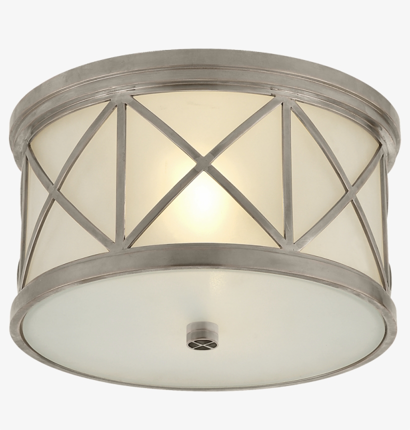 Montpelier Small Flush Mount In Antique Nickel W - Light Fixture, transparent png #8607801