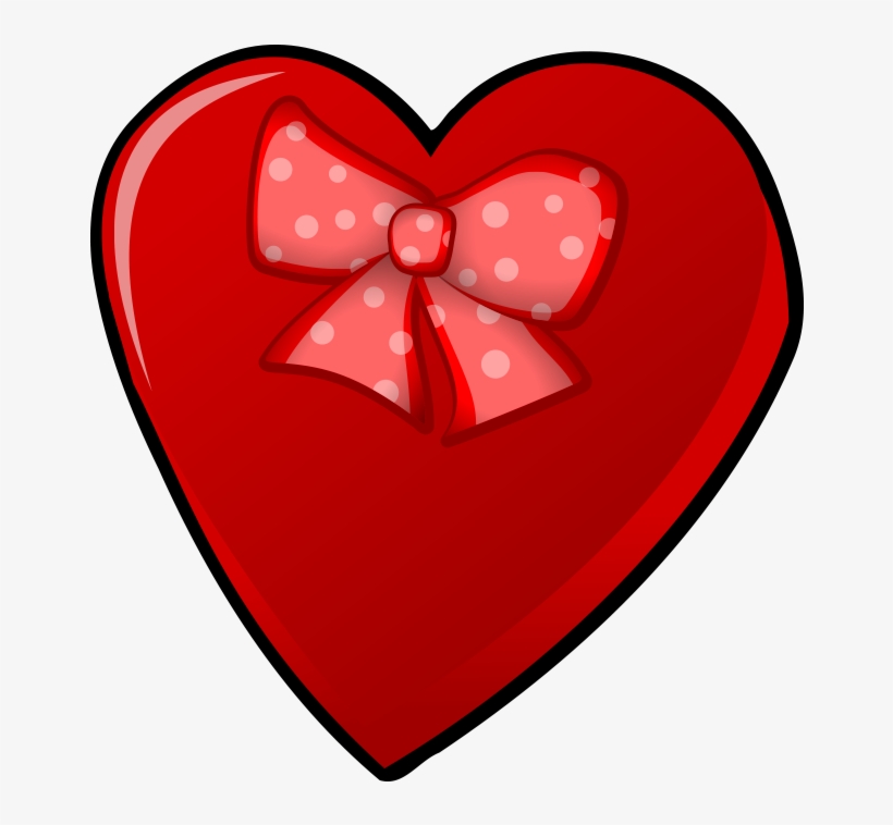 Com/png/heart With Ribbon - Heart, transparent png #8608124