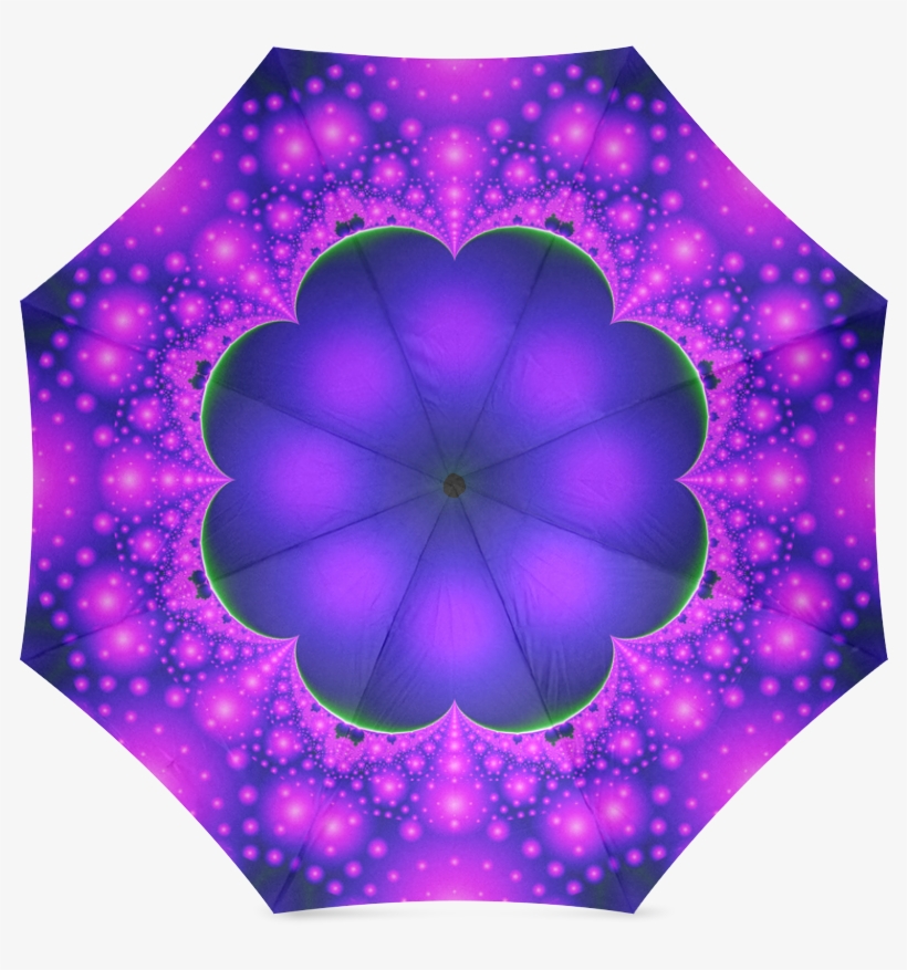 Purple And Pink Glow Foldable Umbrella Artist Tracey - Umbrella, transparent png #8609780