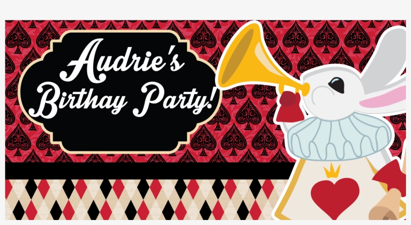 Wonderland Rabbit Party Banner - Lincoln Memorial, transparent png #8610139