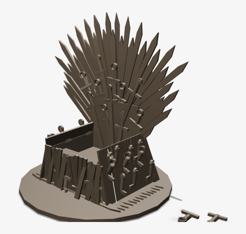 Mobile's Iron Throne - Scale Model, transparent png #8610892