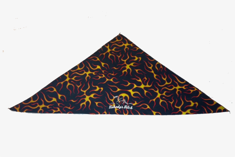 Flame Print Bandana - Triangle, transparent png #8611841