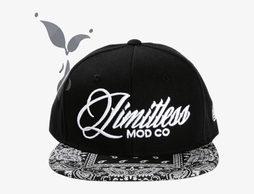Limitless Mod Co Black Bandanna Snapback - Baseball Cap - Free ...