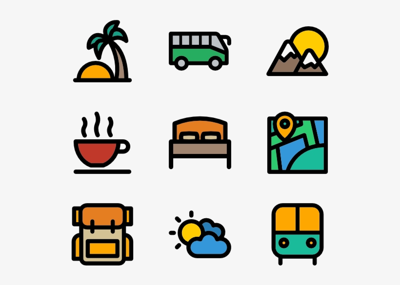 Color Travel And Tourism - Tourist Png, transparent png #8612372