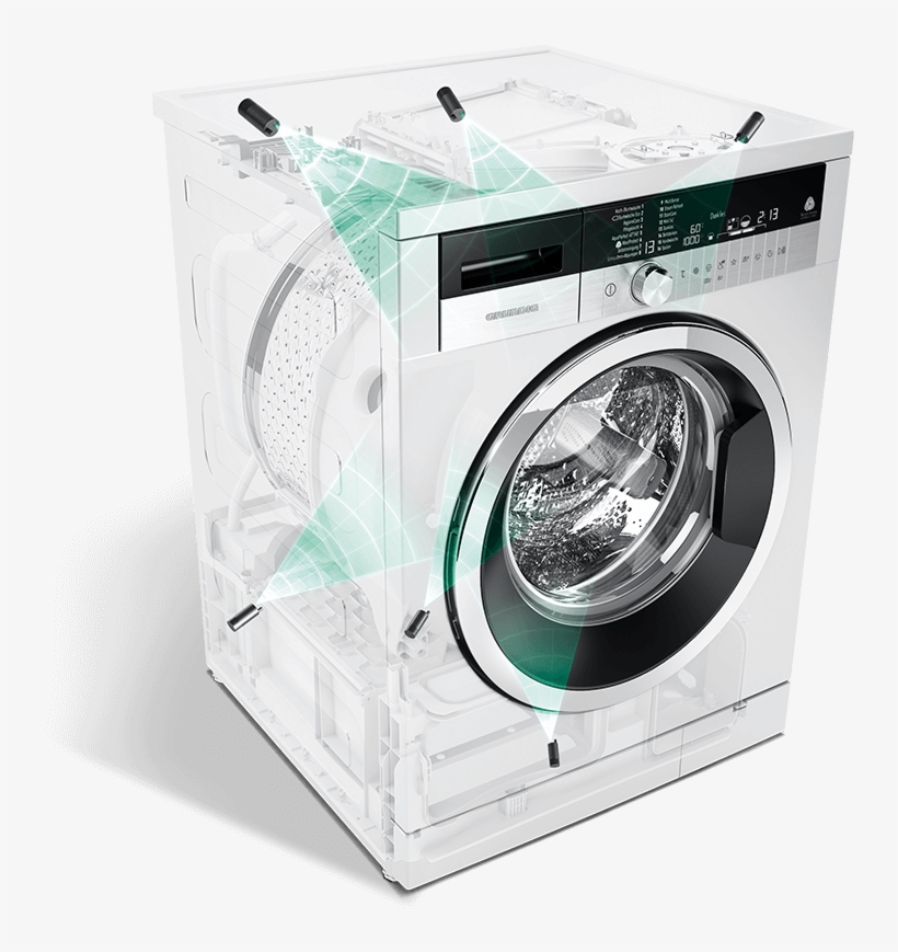 Low Energy Consumption With Inverter Eco Motor - Grundig Masina Spalat, transparent png #8612690