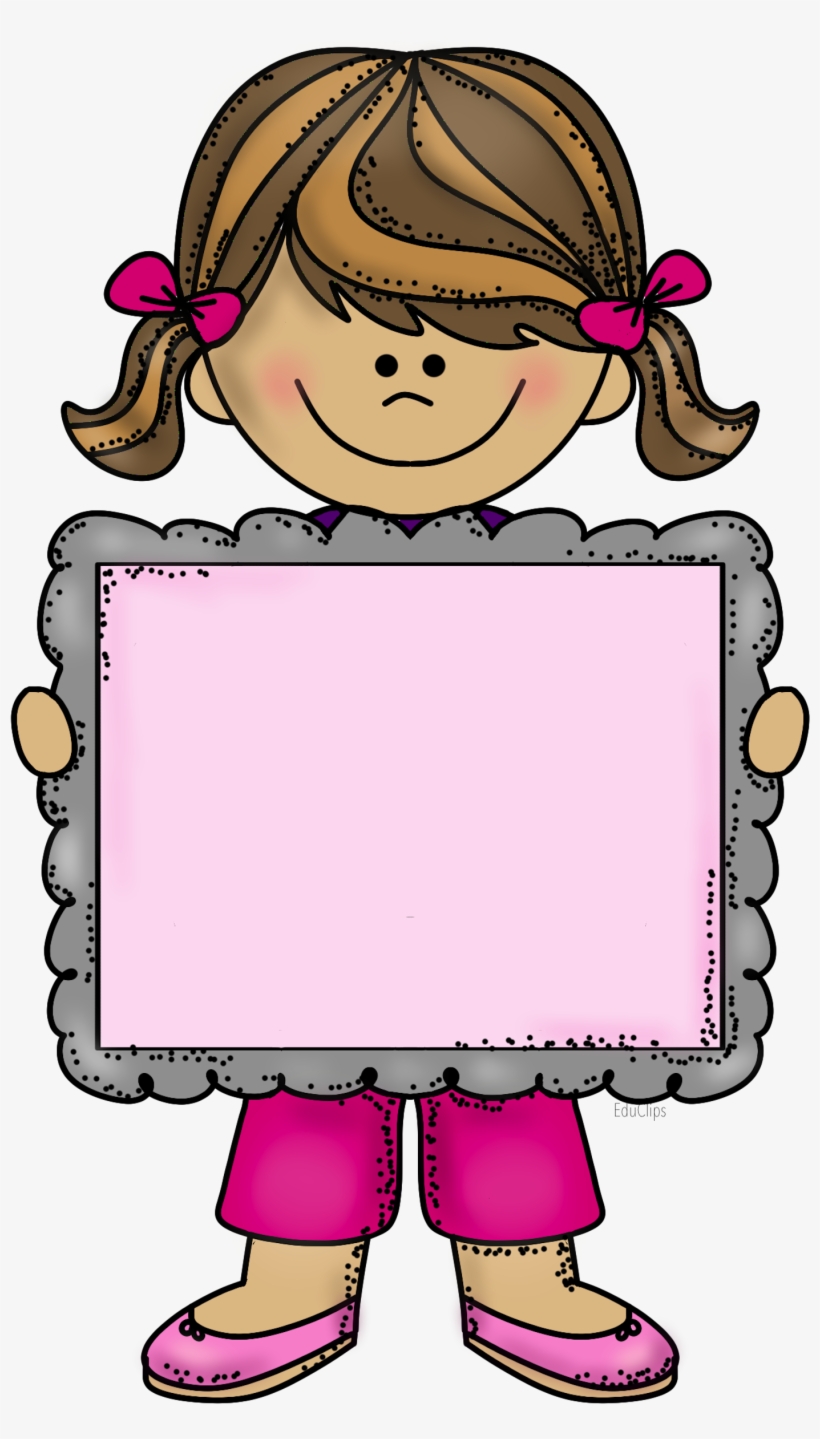 Png Freeuse Stock Dibujos Animados Pinterest Clip Art - Girl With Banner Clipart, transparent png #8613512