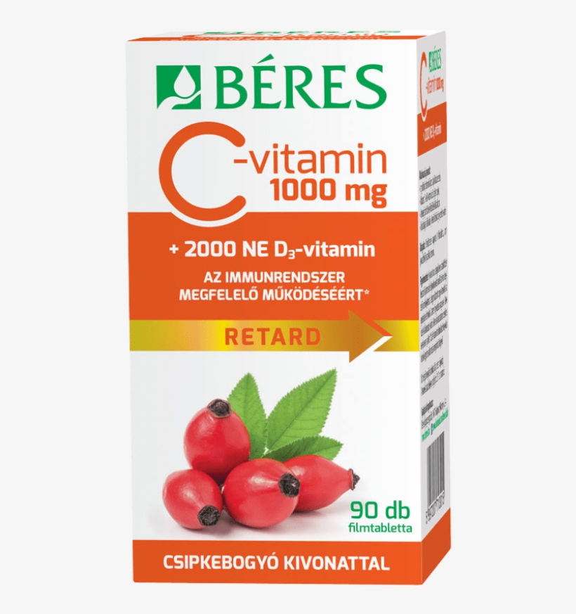 Béres Vitamin C 1000 Mg Retard Film-coated Tablets - Béres, transparent png #8613584
