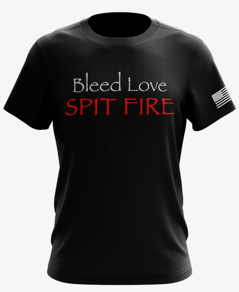 Bleed Love, Spit Fire - Gamer Shirts, transparent png #8614130