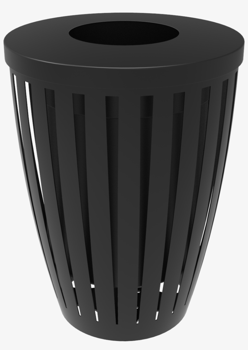 32 Gallon Downtown Trash Receptacle With Flattop, transparent png #8614929