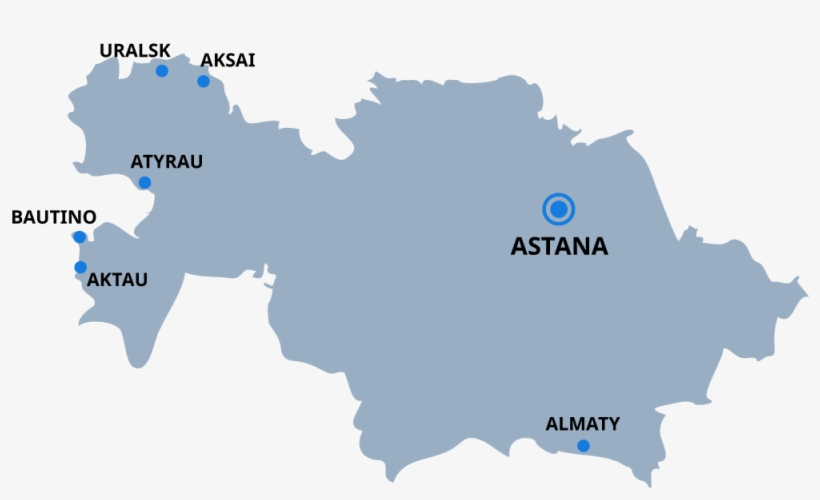 Kazakhstan Map Png, transparent png #8615091