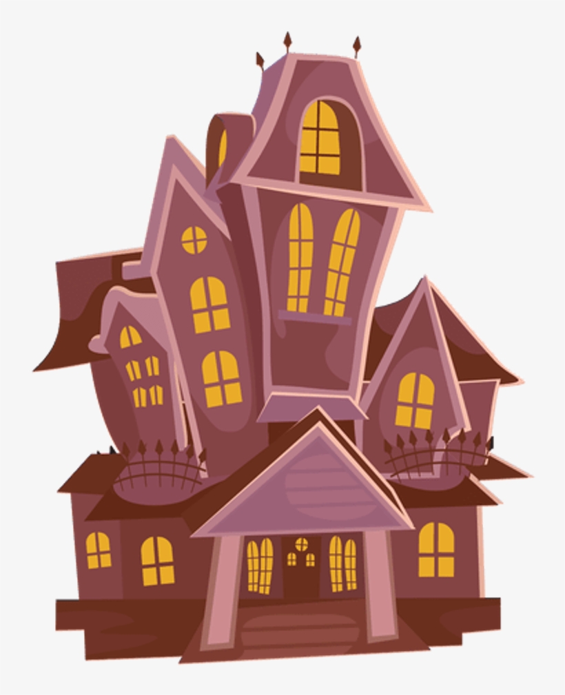 Ftestickers Wall Castle Structure - Clipart Haunted House Png, transparent png #8615431