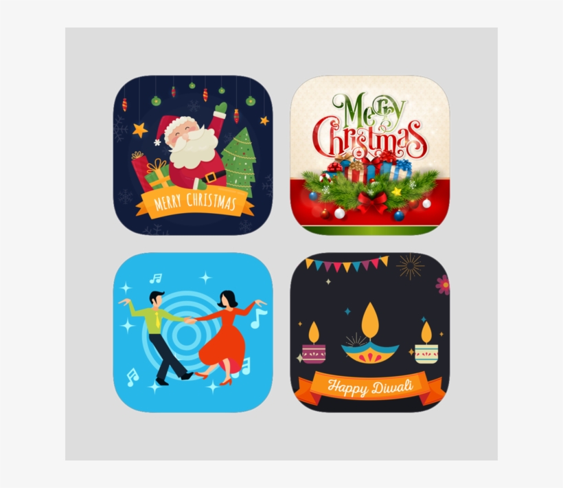 Christmas With Night Party Stickers 4 - Cartoon, transparent png #8615863