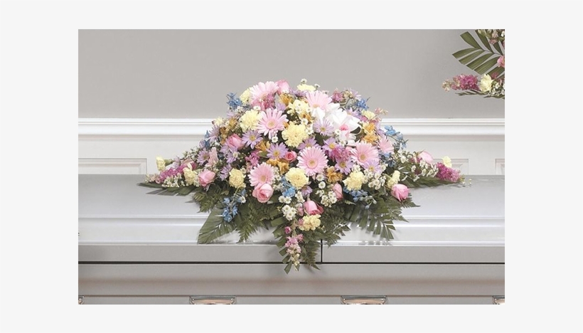 Pastel Casket Cover - Garden Roses, transparent png #8616275