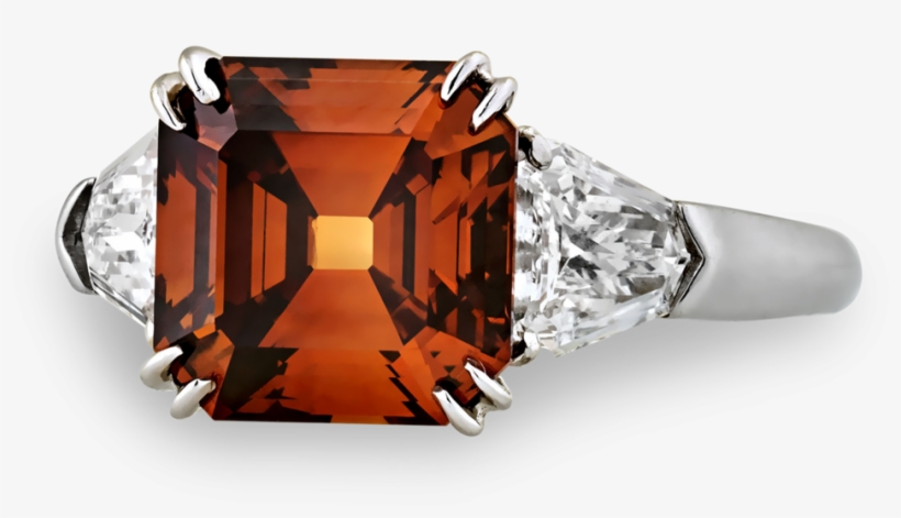 Fancy Deep Brown Orange Diamond Ring, - Engagement Ring, transparent png #8616348