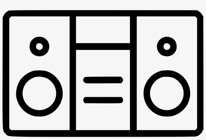 Audio Speaker Music Boombox Radio Sound Svg Png Icon - Circle, transparent png #8616561