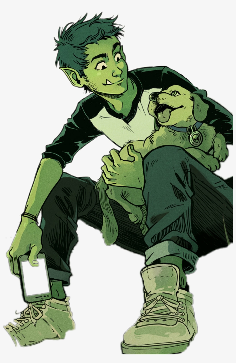 Beastboy Sticker - Teen Titans Beast Boy Fanart, transparent png #8616700