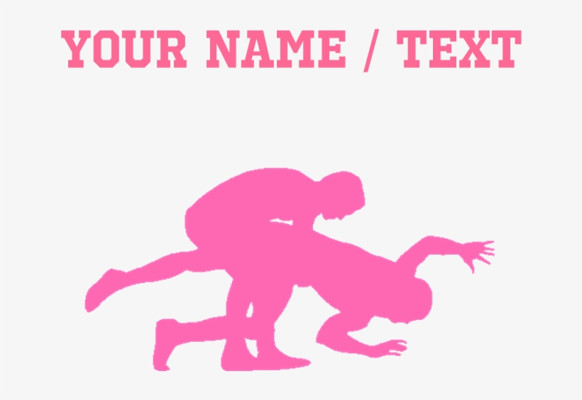 Pink Wrestling Silhouette Maternity T-shi - Deimon Devil Bats, transparent png #8618058