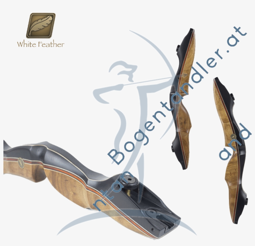 White Feather Lark 19" Ilf Wooden Riser With Carbon-inlay - Sword, transparent png #8618258