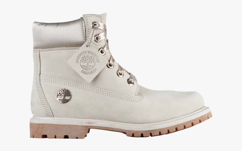 Timberland Satin Accent 6" Premium Wp Boots - Botas Timberland Mujer Blancas, transparent png #8618590