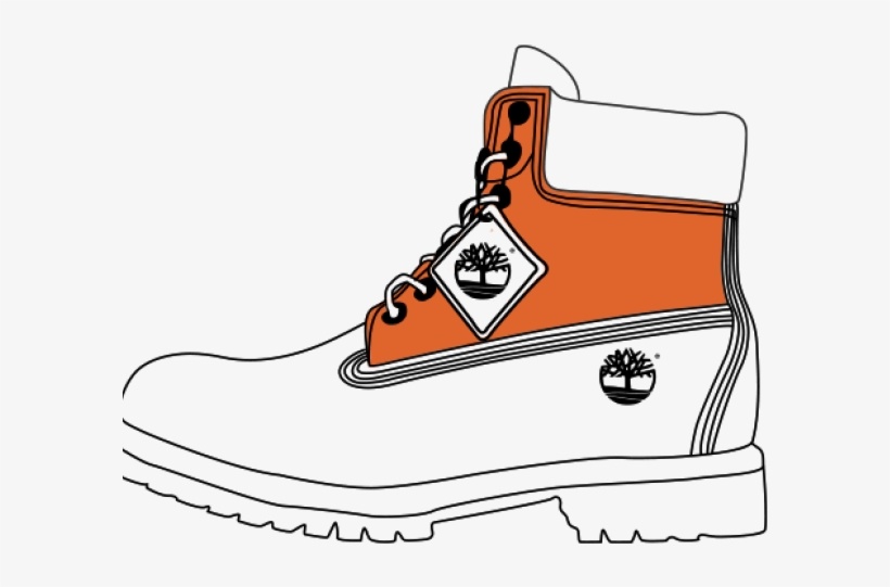 Drawn Boots Timberland - Timberland Boots Clipart, transparent png #8618741