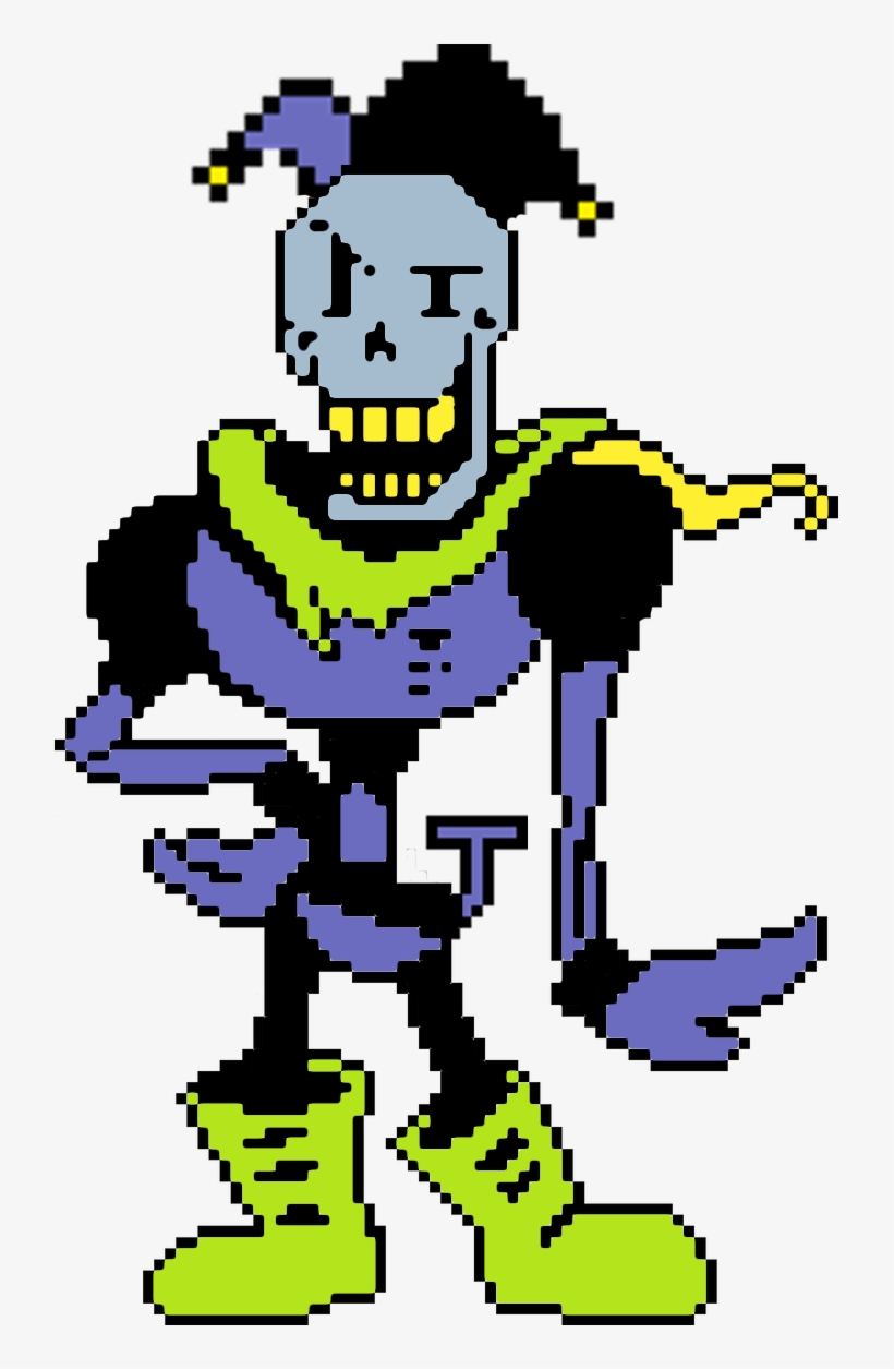 Mix Of Jevil And Papyrus - Illustration, transparent png #8619671