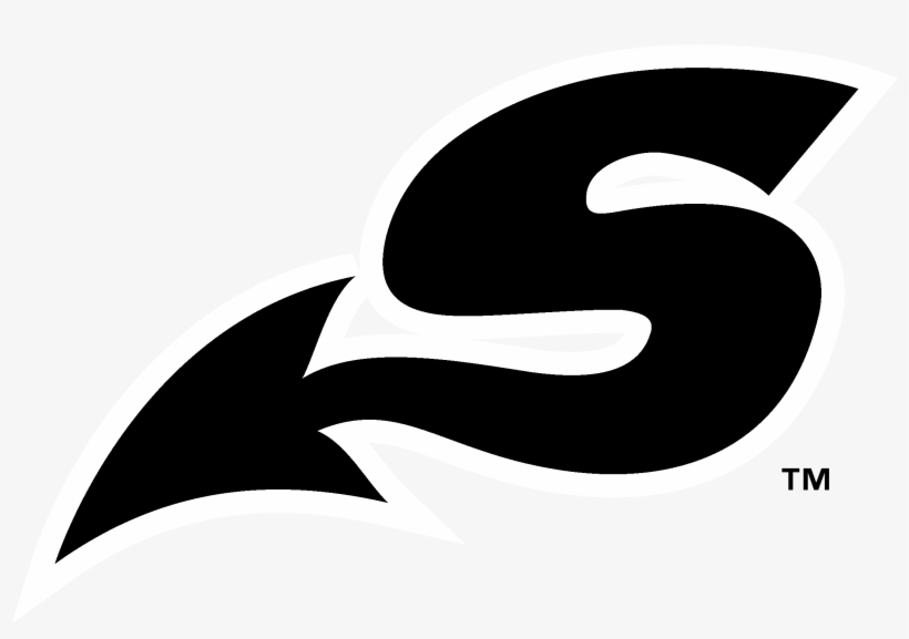 Shreveport Swamp Dragons Logo Black And White - Illustration, transparent png #8619711